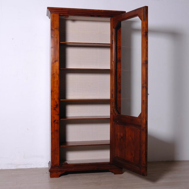Antique Wooden Display Cabinet Bookcase, Italy, Late 18th Century For Sale - Image 6 of 18