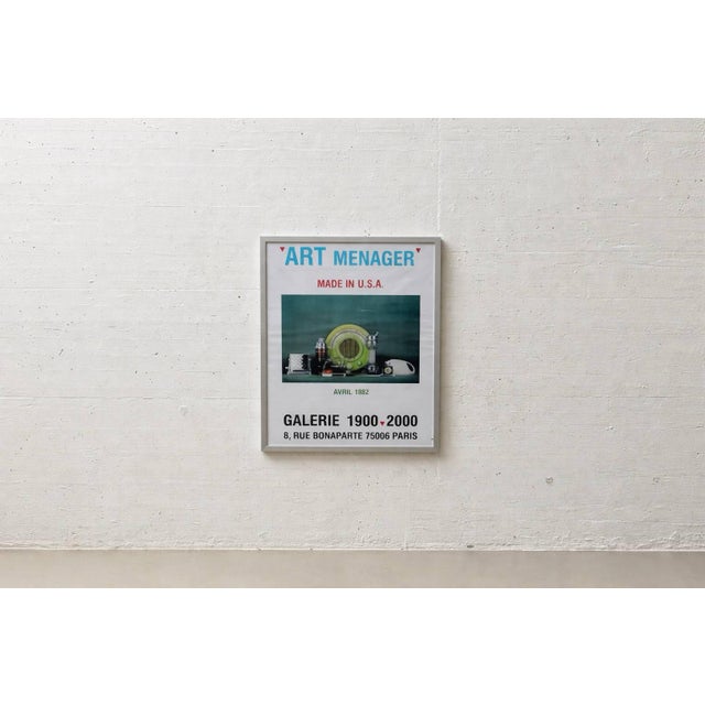 Original exhibition poster for art menager from the renowned parisian gallery 1900–2000, dated april 1982. Founded and run...