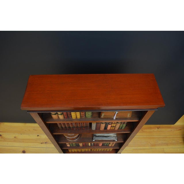 Late 19th Century Victorian Mahogany Open Bookcase, 1880 For Sale - Image 5 of 16