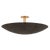 Metal Hudson Valley Lighting Bern 28 in. 3 Light Flush Mount in Vintage Brass and Bronze Finish For Sale - Image 7 of 7