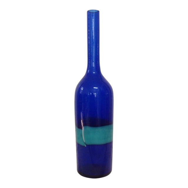 Venini Italian Modern Glass Bottle For Sale