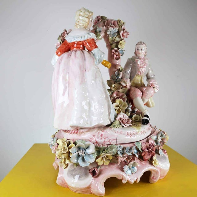 Large Vintage Italian Denrose Ceramic Figurine For Sale - Image 11 of 18