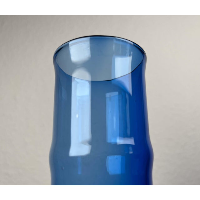 Mid-Century Swedish Glass Bamboo Vase from Aseda, Sweden, 1960s For Sale - Image 12 of 13