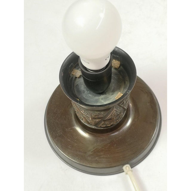 White Mid-Century Table Lamp, 1970s For Sale - Image 8 of 13