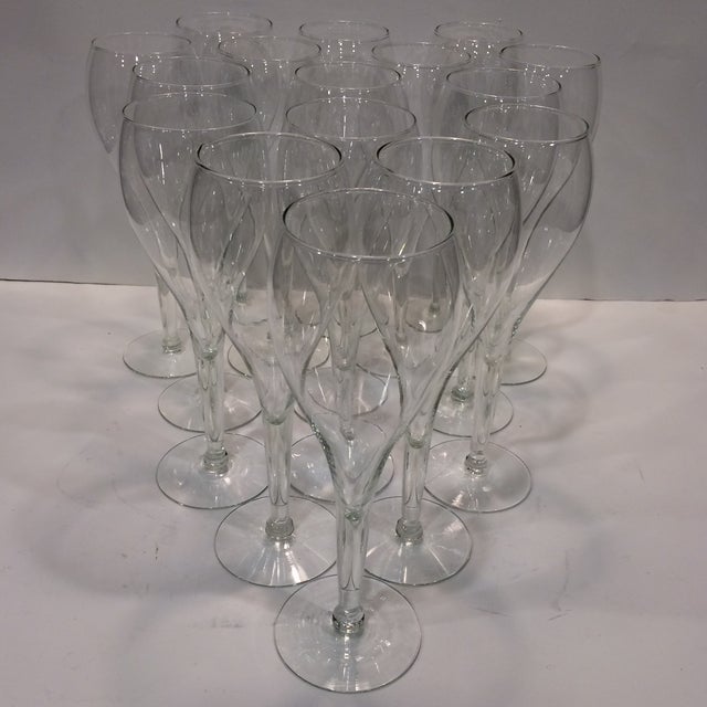 Vintage Crystal Tulip Champagne Glasses Set of 16 Chairish