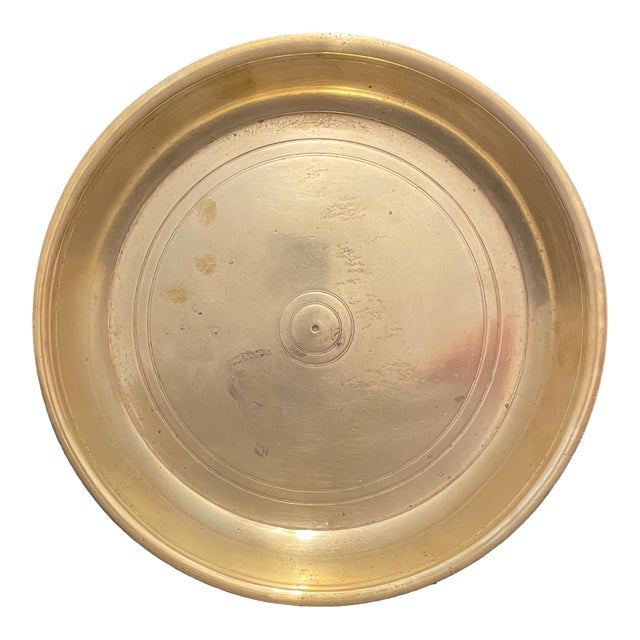 Antique Brass Charger For Sale