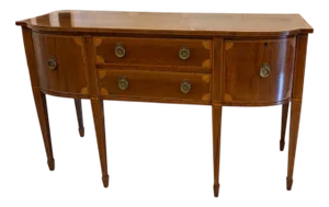 Antique Edwardian Sideboard in Mahogany and Satinwood, 1900