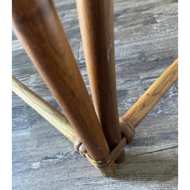 1940s Heywood Wakefield Bilevel Corner Table For Sale - Image 9 of 10