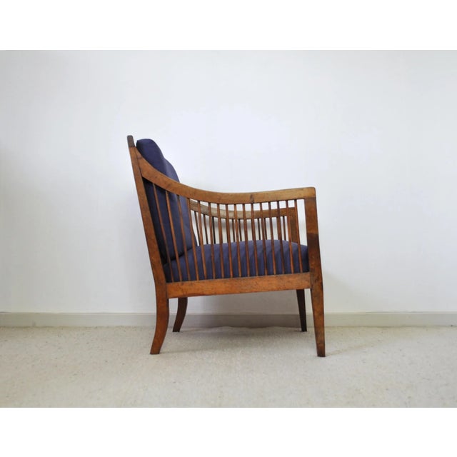 Brown 19th Century Danish Walnut Bergère Chair For Sale - Image 8 of 18
