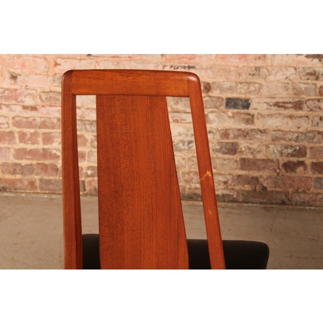 Black Danish Eva Dining Chairs in Teak by Niels Koefoed, 1970s, Set of 8 For Sale - Image 8 of 12