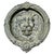 Gray Large Gothic Lions Mask Iron Door Knocker, 1960 For Sale - Image 8 of 8