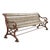 Cast Iron and Wood Garden Bench For Sale