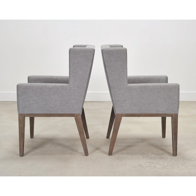 Set of Eight Bernhardt "Linea" Cerused Ash Dining Chairs For Sale - Image 14 of 18