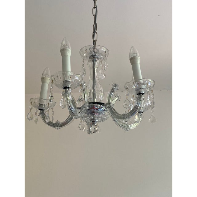 Transparent Contemporary Maria Teresa Style Chandelier For Sale - Image 8 of 12