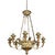 Brass 19th Century French Carved and Painted Chandelier For Sale - Image 8 of 16