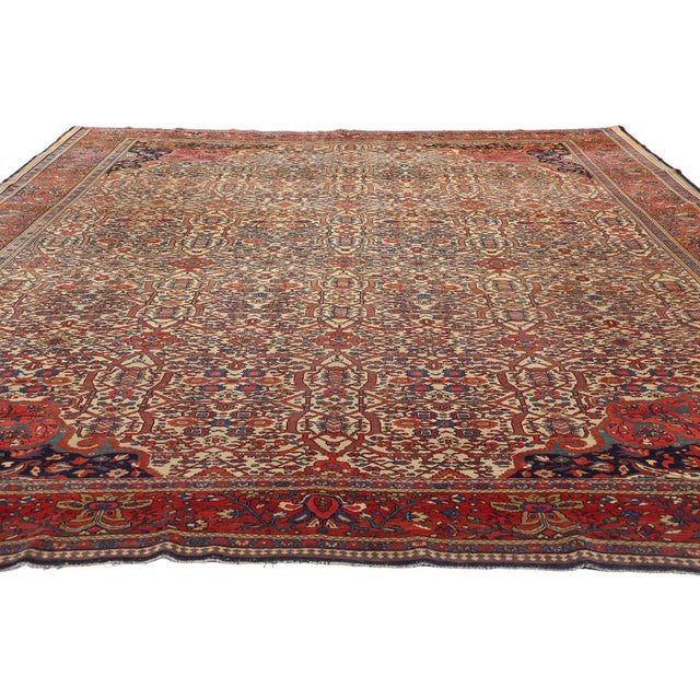 Traditional Late 19th Century Persian Farahan Rug, 08'08 X 11'04 For Sale - Image 3 of 9