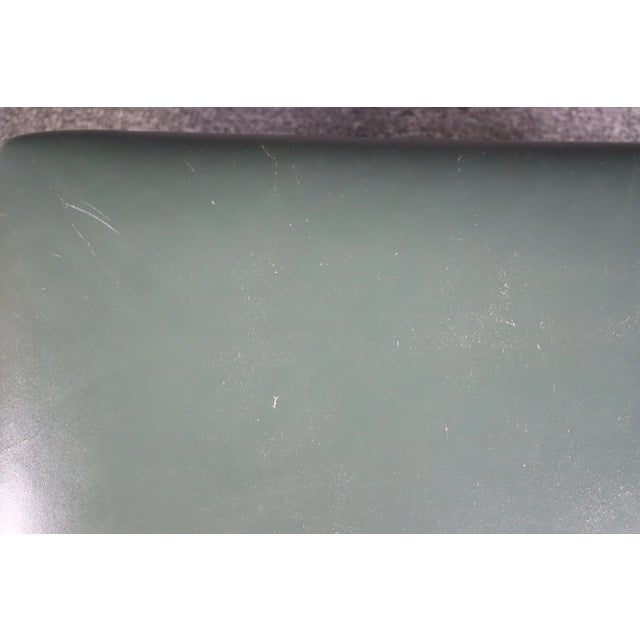 Mid-Century Modern Classic Leather Company Mid Century Ottoman For Sale - Image 3 of 9