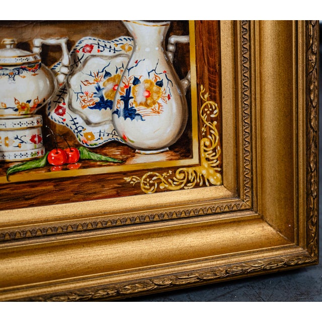 1980s 1980s Realistic Still Life Oil Painting by Torres For Sale - Image 5 of 7