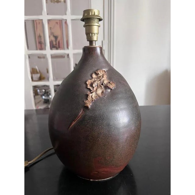 Mid-Century Modern Large Brutalist Table Lamp For Sale - Image 3 of 12