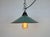 Industrial Petrol Enamel Factory Pendant Lamp, 1960s For Sale - Image 14 of 16