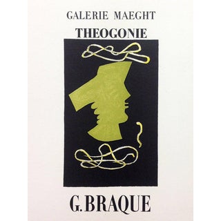 Georges Braque 5, Lithograph Theogonie, Art in Posters Mourlot 1959 For Sale