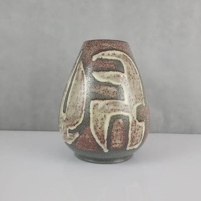 1960s Ceramic Vase from Accolay, 1960s For Sale - Image 5 of 9