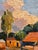 Red Minas Avetisyan- Red Roof Top Farm House in an Armenian Landscape-Oil Painting For Sale - Image 8 of 12