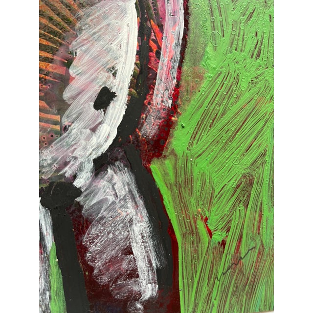 1980s "Green Nude 2" 1980s Jack Hooper Painting For Sale - Image 5 of 7