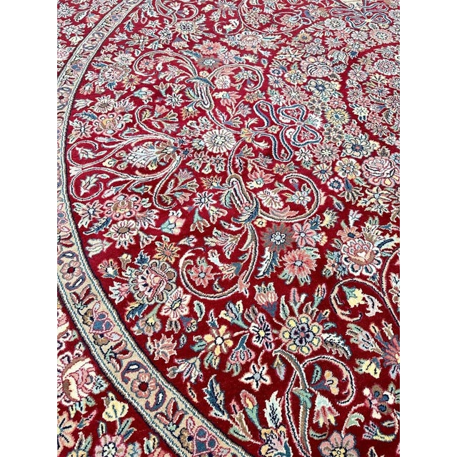8' Round Trabiz Style Area Rug - 501534 For Sale - Image 12 of 12