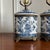 Vintage Blue White Chinoiserie Ginger Jar Porcelain Brass Table Lamps - a Pair For Sale In Chicago - Image 6 of 7