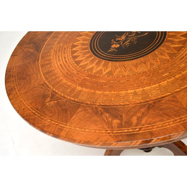 Wood Antique Italian Sorrento Dining Table, 1870s For Sale - Image 7 of 13