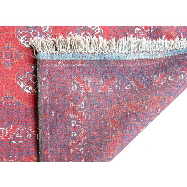 Vintage Afghani Turkoman Rug For Sale - Image 11 of 13