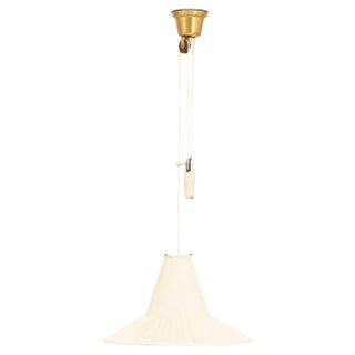 Height Adjustable Pendant Lamp in Brass by Hans Bergström, 1950s For Sale