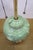 The Marbro Lamp Company Vintage Marbro Celadon Green Porcelain Lotus Flower Ginger Jar Lamp 30" For Sale - Image 4 of 16
