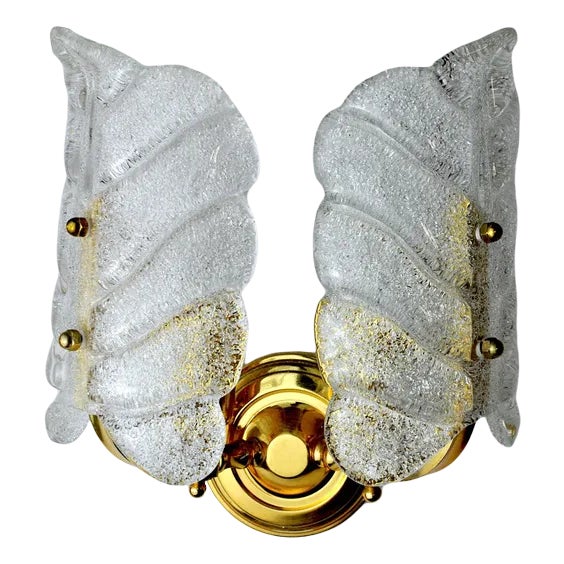 Murano Glass Flower Wall Lights by Carl Fagerlund, 1970s For Sale