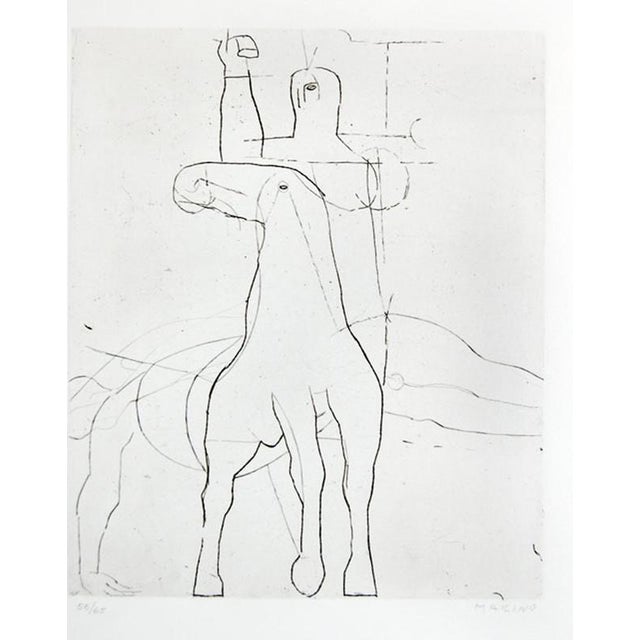 Marino Marini, Jugglers II, Edition of 65, 1950, Etching For Sale