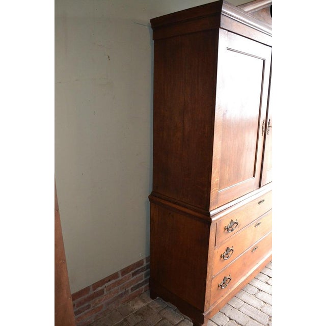 Wood Antique Oak Empire Cabinet For Sale - Image 7 of 10