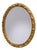 Large Oval Mirror in Gilded and Carved Wood, Late 1900s For Sale