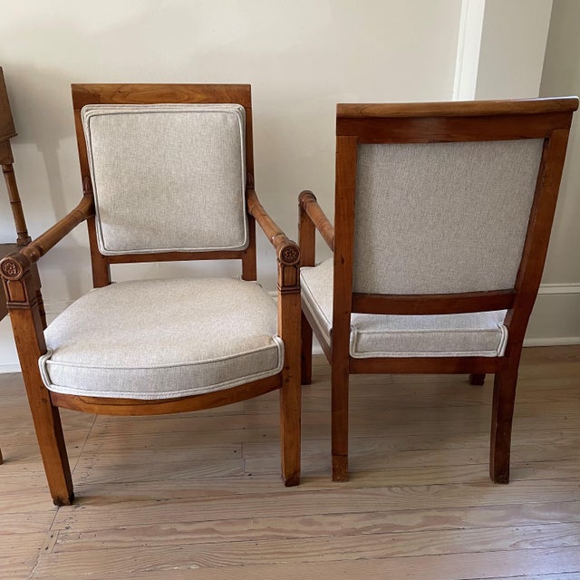 Pair of Early 19th Century French Armchairs For Sale - Image 4 of 10