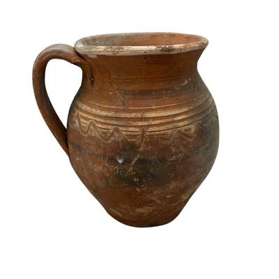 Farmhouse Antique Hungarian Folk Art Pottery For Sale - Image 3 of 5