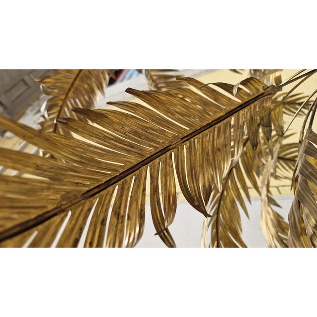 Palm Trees Three Trunks Model with Leaves from Maison Charles, 1960s, Set of 2 For Sale - Image 10 of 16