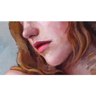 Holding on to a Dream by Matt Talbert | Oil on linen Portrait of a woman with flowing hair. For Sale