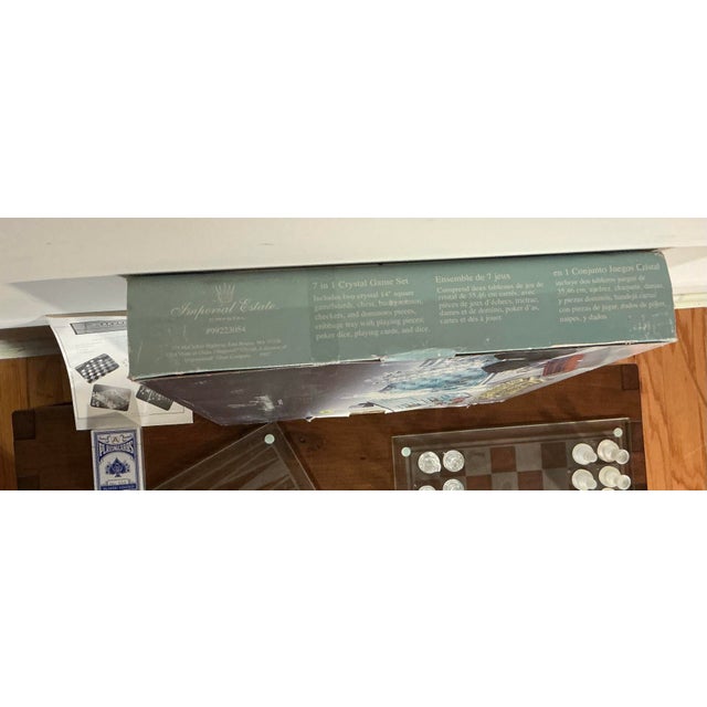 Crystal Game Set-7 in 1 Game Set by Emperial Estate Crystal With Chess, 1980s For Sale - Image 9 of 11