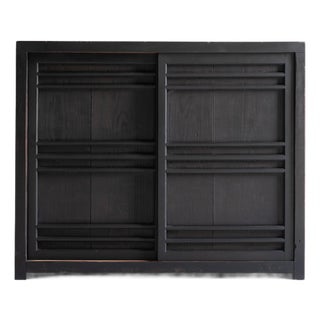 Japanese Antique Wabi Sabi Black Tansu 1860s-1900s / Chests Cabinet For Sale