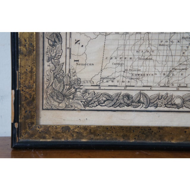 Mid 19th Century Antique 1844 J Calvin Smith Jh Colton Midwest United States Survey Map For Sale - Image 5 of 13