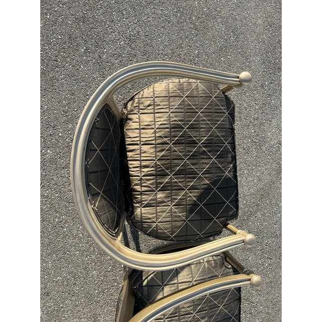 Mid 20th Century French Louis XVI Style Provincial Carved Frame Armchairs - a Pair For Sale - Image 5 of 7