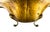 Chapman Manufacturing Company Vintage Hand-Hammered Brass Footed Centerpiece Bowl With Foliate Handles – Rustic European / Rococo For Sale - Image 4 of 15