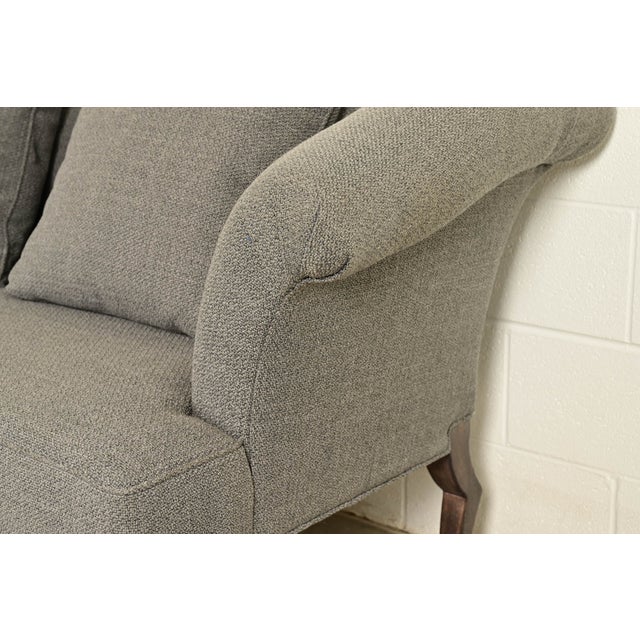 Baker Furniture English Regency Rolled Arm Sofa of Loveseat For Sale - Image 9 of 15
