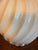 Pair of Large 1980s Art Deco Revival Cream Swirl Cream Ceramic Table Lamps For Sale In Baltimore - Image 6 of 12