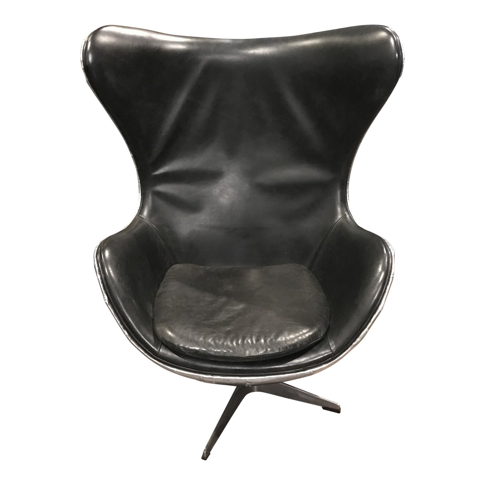Restoration Hardware Copenhagen Aviator Egg Chair | Chairish